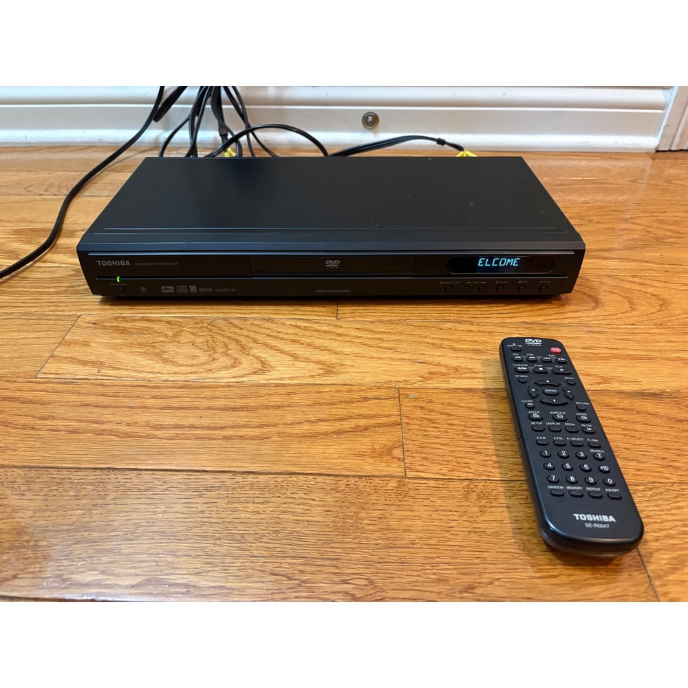 Toshiba SD-1800U DVD Video Player Black with Remote SE-R0047 Tested